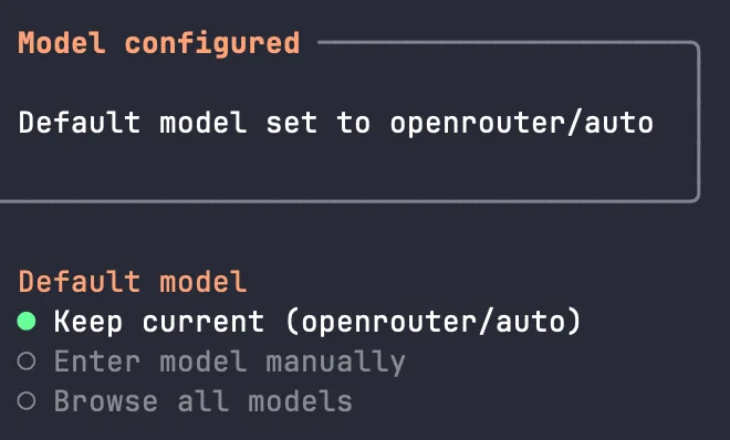 Browsing all available models in OpenClaw onboarding